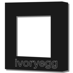 1 Gang Socket Frame - 45mm X 45mm Hole - Obsidien Black