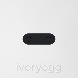 Double Outlet - Matte Black