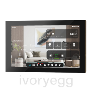 Surface KNX Touch Panel 10" V1.1 - Artisan - Aged Brass