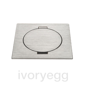 ARPI Tail IP64 Square Empty floor outlet - device not included - Stainless Steel Brushed