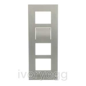 Welcome Video Outdoor Station frame, size 1/4, Stainless Steel