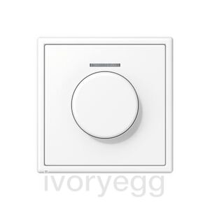 LS Range KNX rotary sensor with matt white centre plate and frame