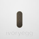 CARBON - 5 Gang Faceplate C Shape in Bronze