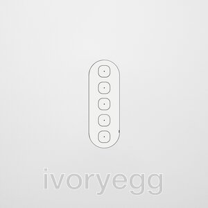 13 FLUSH - 5-Gang Casambi Enabled Switch - Matte White