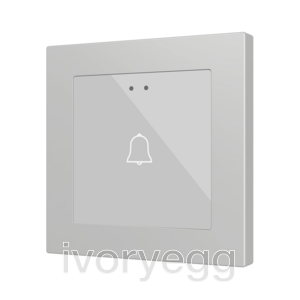 Flat RGB 55 X1. Glass capacitive push button 55x55 - 1 button - Custom