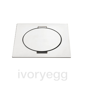 ARPI Tail IP64 Square Empty floor outlet - device not included - Stainless Steel Polished