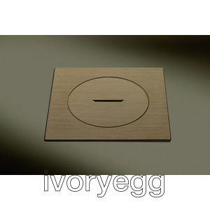 ARPI IP66 Empty floor outlet - device not included - Bronze Stainless steel Brushed