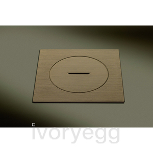 ARPI IP66 Empty floor outlet - device not included - Bronze Stainless steel Brushed