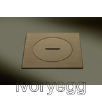 ARPI IP66 Empty floor outlet - device not included - Bronze Stainless steel Brushed 