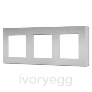 3 Gang Socket Frame - 45mm X 45mm Hole - Nickel