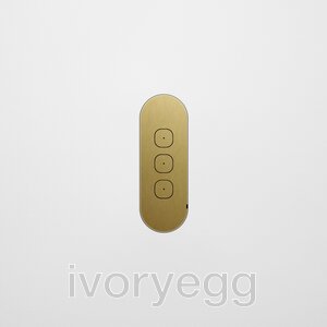 13 FLUSH - 3-Gang Casambi Enabled Switch with Metal Faceplate - Brass
