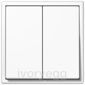 Bluetooth Low Energy radio transmitter 4-channel, LS range, white matt with frame