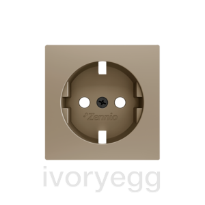 ZS55. Schuko socket cover 55x55 mm - Champagne