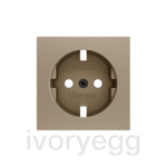 ZS55. Schuko socket cover 55x55 mm - Champagne