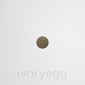 48 ROUND - 1-Gang Casambi Enabled Switch with Metal Faceplate - Aged Brass