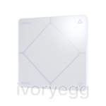 TAP-5 ALPHA Touch Switch - Cresnet, Matt White, Engraved