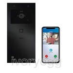 Doorphone entry video kit basic large 1 button, with camera, 7″ Monitor – 4 x app.
