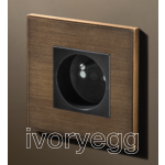 Void Square MG 1-gang frame - Bronze Antique