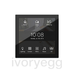 KNX Granite Display Panel Black/Space Gray with KNX Power interface