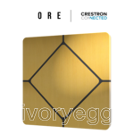 TAP-5 ORE Touch Switch - Cresnet, Brushed Brass