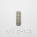 13 FLUSH - 4-Gang Casambi Enabled Switch with Metal Faceplate - Nickel