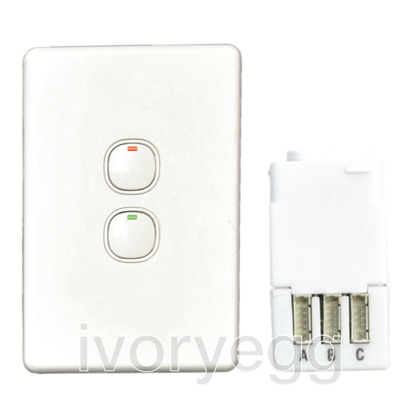 AHDLKNX mechanical switch MASTER White by HDL Ivory Egg
