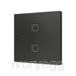 Tecla RGB 2. PC-ABS Capacitive push button - 2 buttons - Anthracite