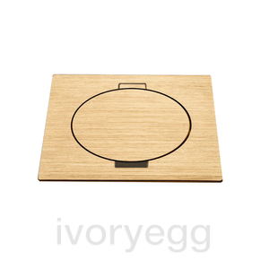 ARPI Tail IP64 Square Empty floor outlet - device not included - Brushed Brass