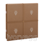 KNX Rosa Metal Switch 2 fold Bronze Status Icon