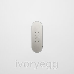 13 FLUSH - 2-Gang Casambi Enabled Switch with Metal Faceplate - Steel