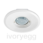 Ceiling-mounted presence detector PD-FLAT 360i/10 DT KNXs LARGE ROUND WH