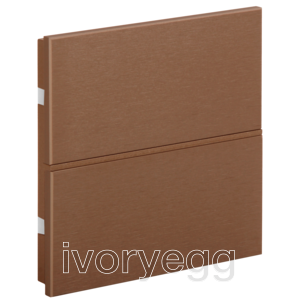 KNX Rosa Metal Switch 1 fold Bronze Status No_Icon