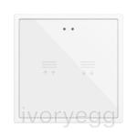 Flat RGB 70 X2. Glass Capacitive push button 70x70 - 2 buttons - Custom