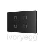 Tecla RGB XL 4. PC-ABS Capacitive push button - 4 buttons - Anthracite