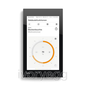 Gira G1 XS in Black Glass - without WLAN