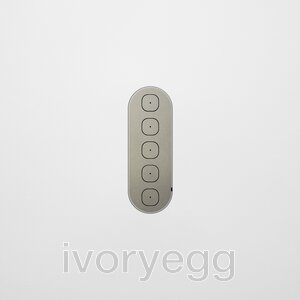 13 FLUSH - 5-Gang Casambi Enabled Switch with Metal Faceplate - Nickel