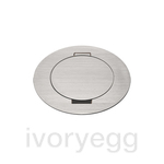 ARPI Tail IP64 Round Empty floor outlet - device not included - Stainless Steel Brushed Beach