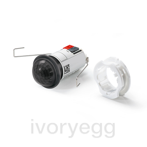 Ceiling-mounted presence detector PD-C 360i/10 mini DT KNXs BK