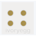 KNX Switch set - Surface Glacier White with 4 brass buttons