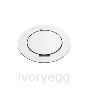 ARPI Tail IP64 Round Empty floor outlet - device not included - Stainless Steel Polished