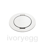 ARPI Tail IP64 Round Empty floor outlet - device not included - Stainless Steel Polished