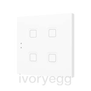 Tecla RGB 4. PC-ABS Capacitive push button - 4 buttons - White