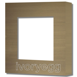 1 Gang Socket Frame - 45mm X 45mm Hole - Aged Brass