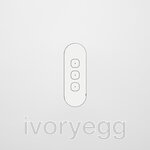 13 FLUSH - 3-Gang Casambi Enabled Switch - Matte White