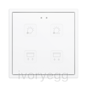 Tecla 70 X4. PC-ABS Capacitive push button 70x70 - 4 buttons - Custom