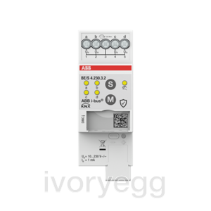 Binary Input, 4-fold, 10-230 V, Manual Operation, MDRC