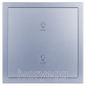 Tile Series KNX Smart Panel, 1 button 2 way, Space gray