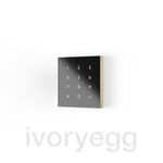 Adelante numeric keypad - anodised aluminium brass tone