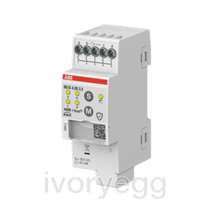 Binary Input, 4-fold, Contact Scanning, Manual Operation, MDRC