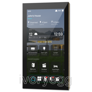 Surface KNX Touch Panel 8" V1.1 - Artisan - Aged Brass